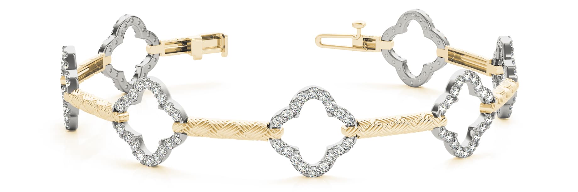 Bracelet (1 1/4 ct. tw.), Front view in yellow gold