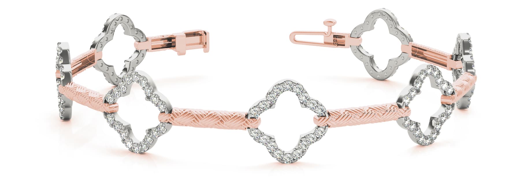Bracelet (1 1/4 ct. tw.), Front view in rose gold