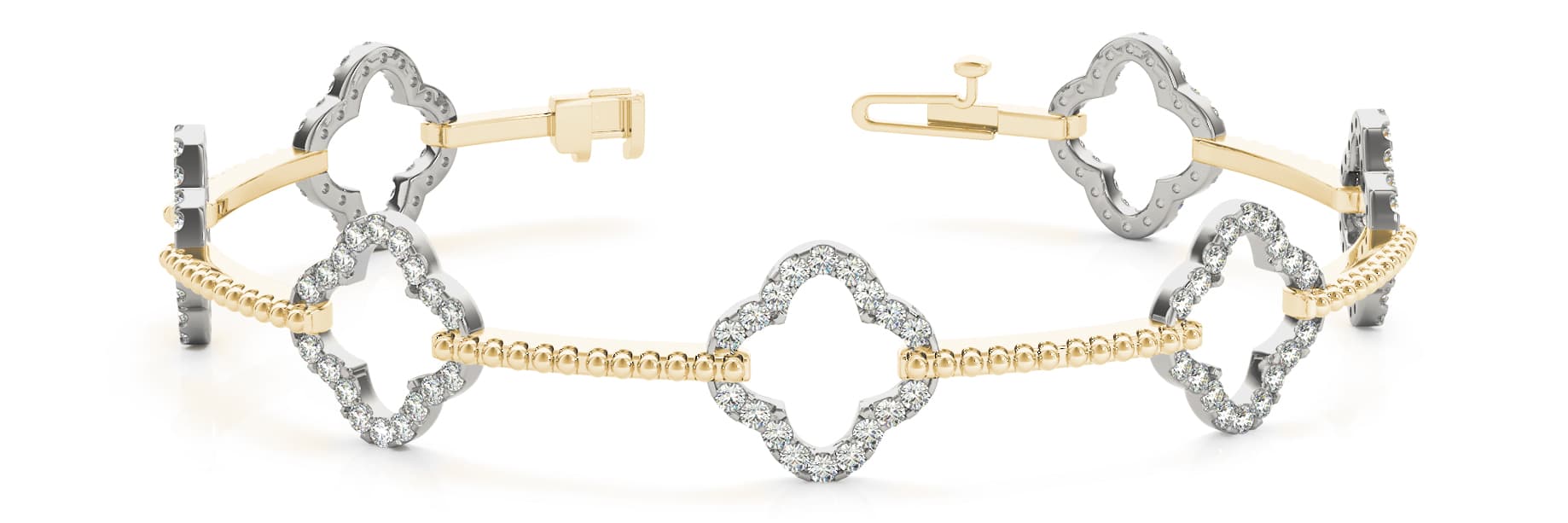 Bracelet (1 1/4 ct. tw.), Front view in yellow gold