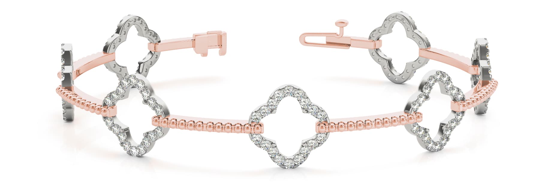 Bracelet (1 1/4 ct. tw.), Front view in rose gold