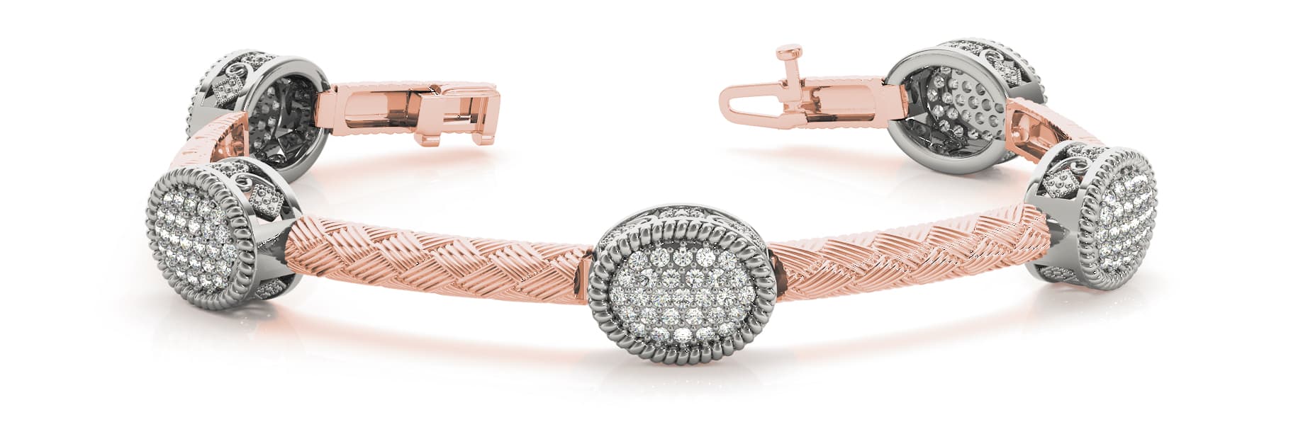 Bracelet (1.81 ct. tw.), Front view in rose gold
