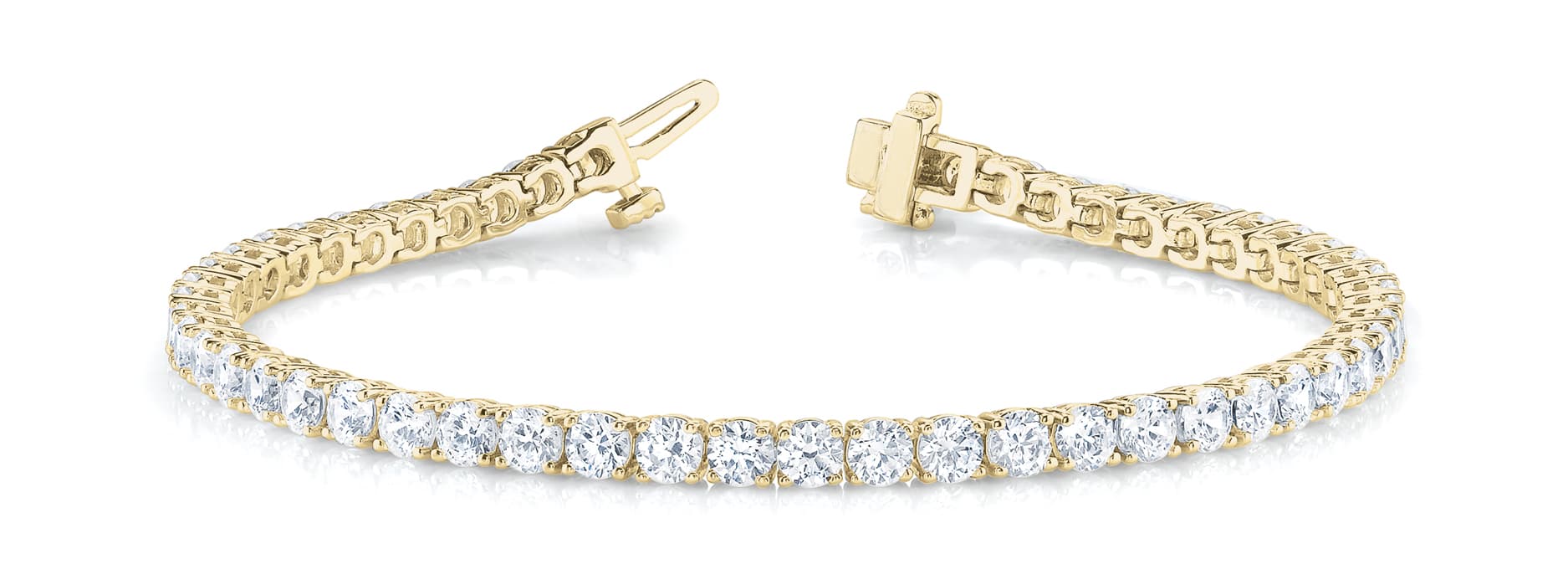 X Link Oval Color Bracelet, Front view in yellow gold