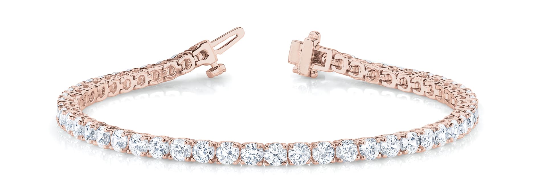X Link Oval Color Bracelet, Front view in rose gold