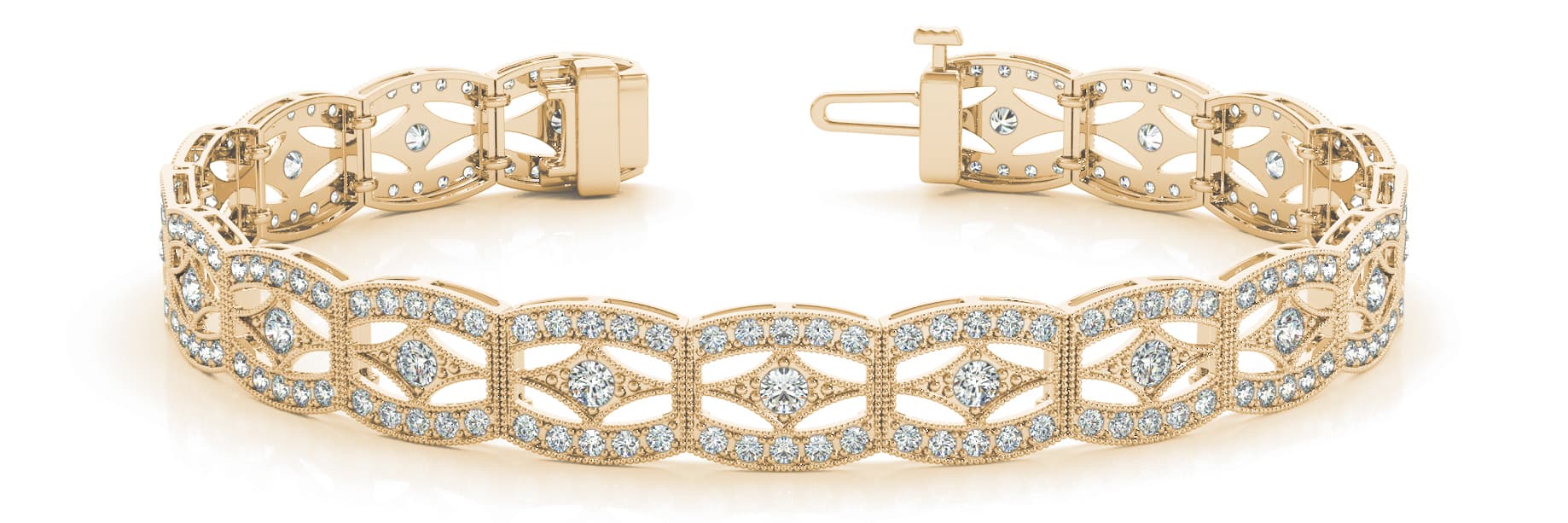 Couture Fashion Bracelet (2.47 ct. tw.), Front view in yellow gold