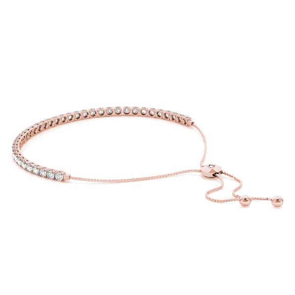 Tennis Bracelet (3 5/8 ct. tw.), Side view in rose gold