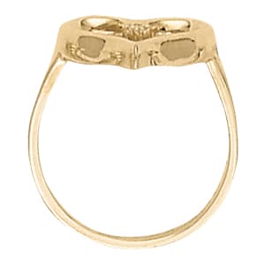 Heart Fashion Ring (0.02 ct. tw.), Side view in white gold or platinum