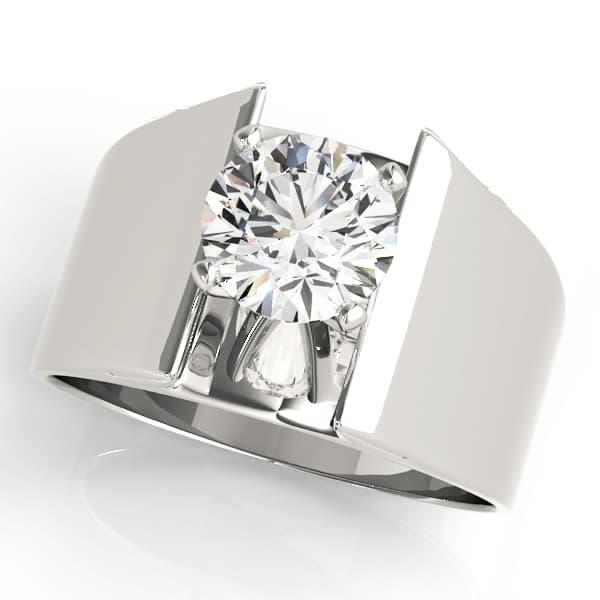 Solitaire Engagement Ring — style 80066 in 10k White Gold