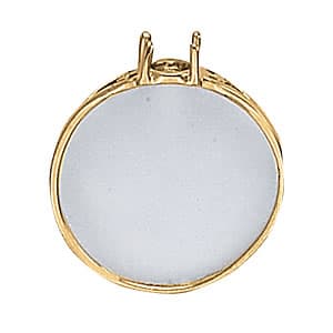 Oval Color Ring, Side view in white gold or platinum