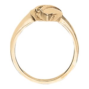Diamond Fashion Heart Rings (0.06 ct. tw.), Side view in white gold or platinum