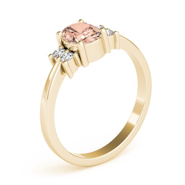 Solitaire Plus Color Rings (1/8 ct. tw.), Angle view in yellow gold