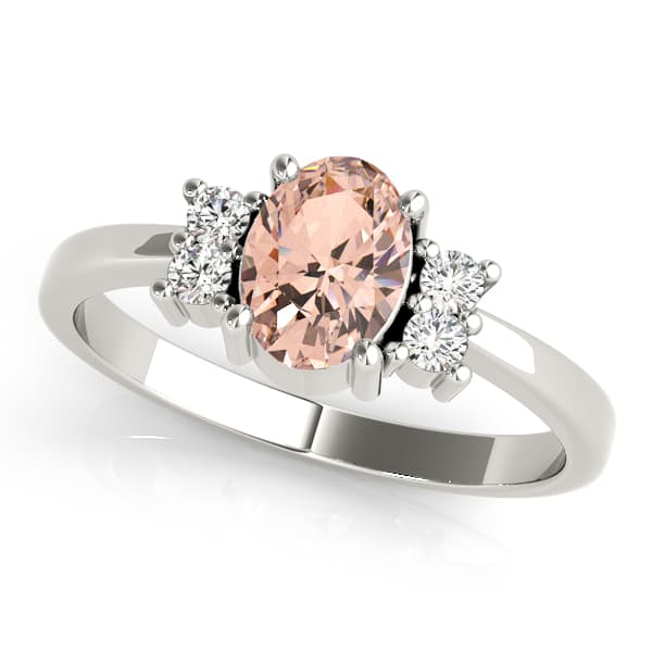 Solitaire Plus Color Rings — 7X5 MM — View 1