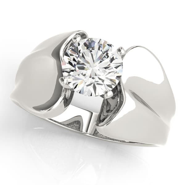 ENGAGEMENT RINGS SOLITAIRES ANY SH — style 80150 in 10k White Gold