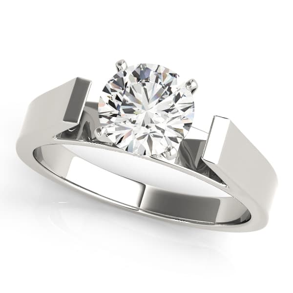 ENGAGEMENT RINGS SOLITAIRES ANY SH — style 80178 in 10k White Gold
