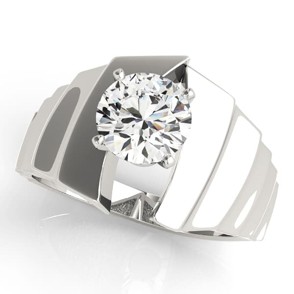 ENGAGEMENT RINGS SOLITAIRES ANY SH — style 80185 in 10k White Gold