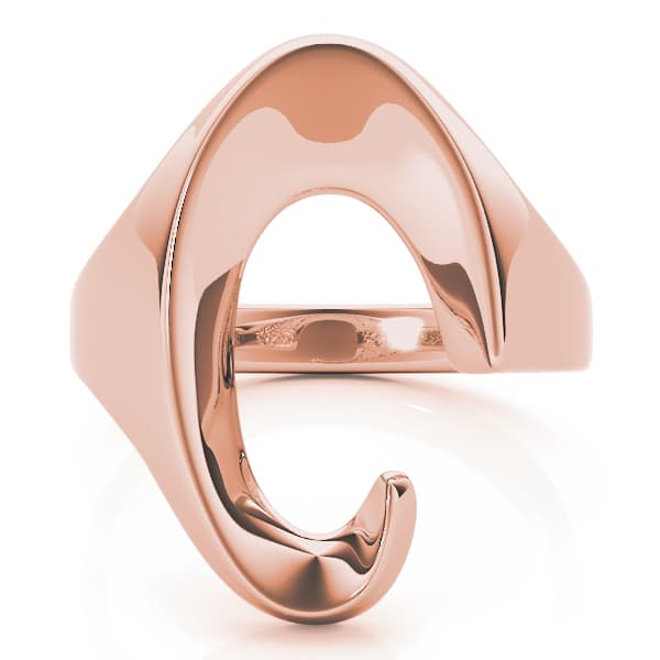 Solitaire Engagement Ring, style 80217, On hand view in rose gold