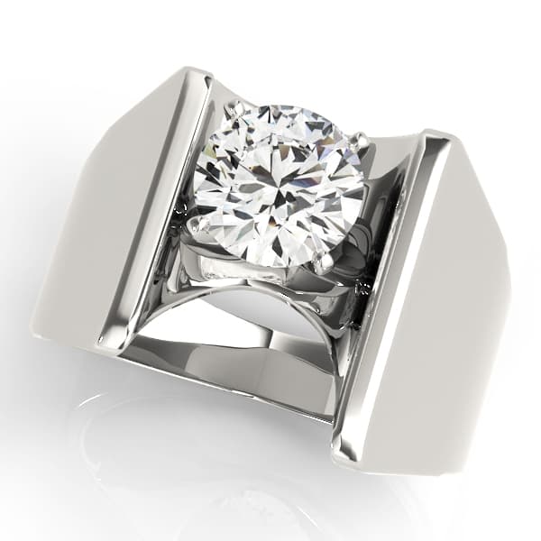ENGAGEMENT RINGS SOLITAIRES ANY SH — style 80312 in 10k White Gold