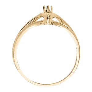 Split Shank Curved Fashion Rings (0.04 ct. tw.), Side view in white gold or platinum