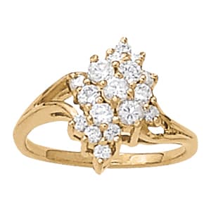 Diamond Fashion Cluster — 3/4 CT — View 1