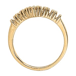Curved Color Fashion Bands (0.28 ct. tw.), Side view in white gold or platinum