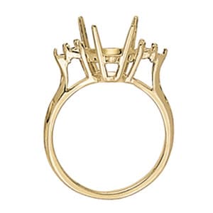 Pear Cluster Color Ring (0.18 ct. tw.), Side view in white gold or platinum