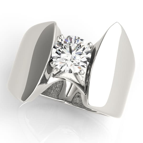 Solitaire Engagement Ring — style 80502 in 10k White Gold
