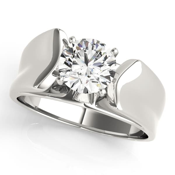 ENGAGEMENT RINGS SOLITAIRES ANY SH — style 80507 in 10k White Gold