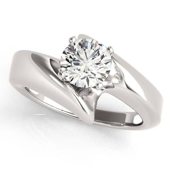 ENGAGEMENT RINGS SOLITAIRES ANY SH — style 80606 in 10k White Gold