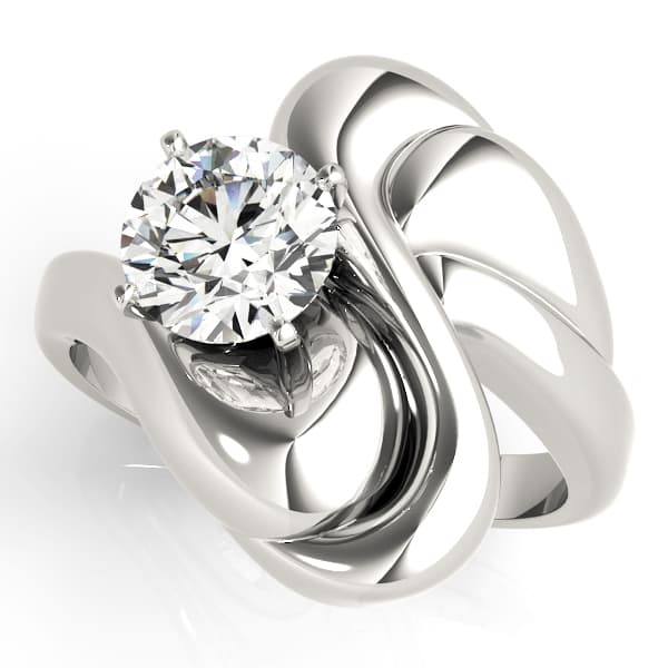 ENGAGEMENT RINGS SOLITAIRES ANY SH — style 80634 in 10k White Gold