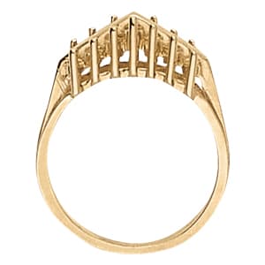 Diamond Fashion Pyramid Rings (1/2 ct. tw.), Side view in white gold or platinum