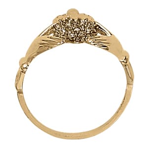 Diamond Fashion Religious (0.09 ct. tw.), Side view in white gold or platinum