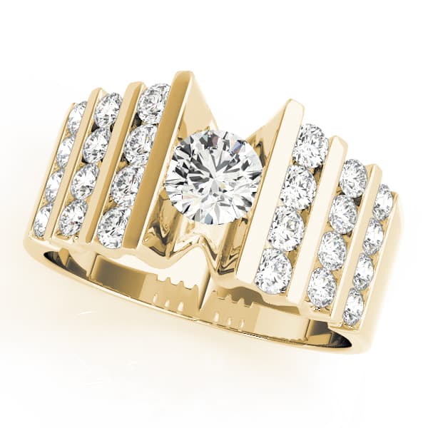 Multi-Row Engagement Ring in Yellow gold