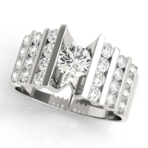 ENGAGEMENT RINGS MULTIROW — style 80871 in 10k White Gold