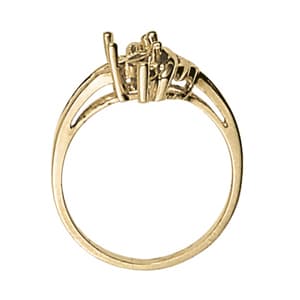 Marquise Color Ring (0.05 ct. tw.), Side view in white gold or platinum