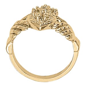 Diamond Fashion Religious (0.04 ct. tw.), Side view in white gold or platinum