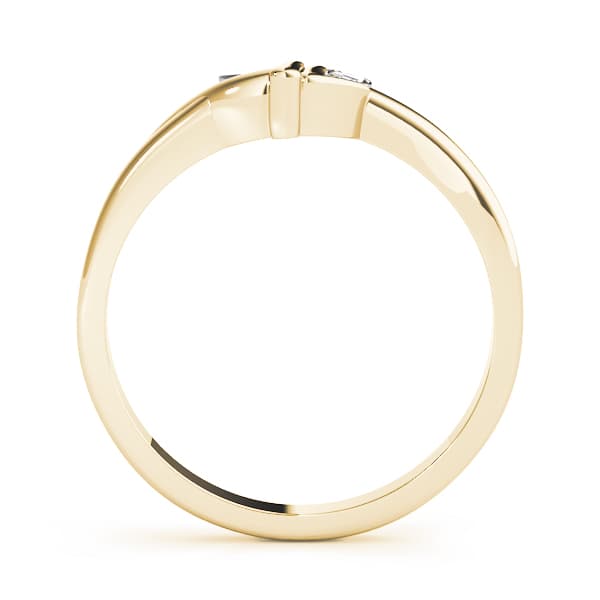 Wraps & Inserts Wedding Band (0.02 ct. tw.), Side view in yellow gold