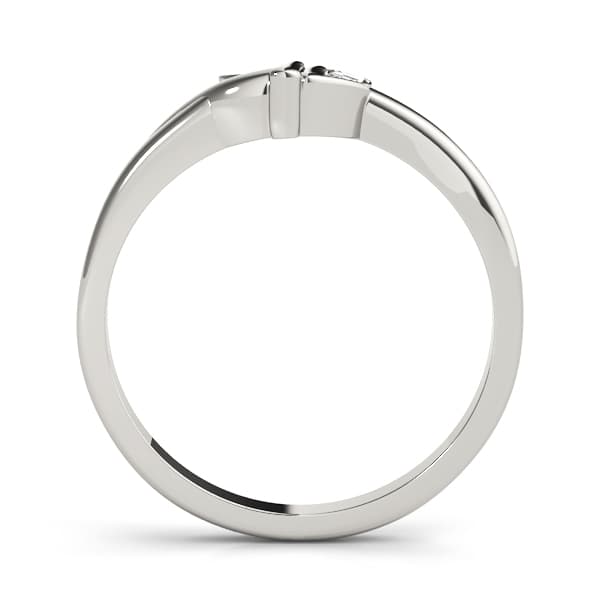 Wraps & Inserts Wedding Band (0.02 ct. tw.), Side view in white gold or platinum