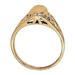 Religious Fashion Ring, Side view in white gold or platinum