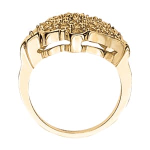 Diamond Fashion Cluster (1 1/8 ct. tw.), Side view in white gold or platinum