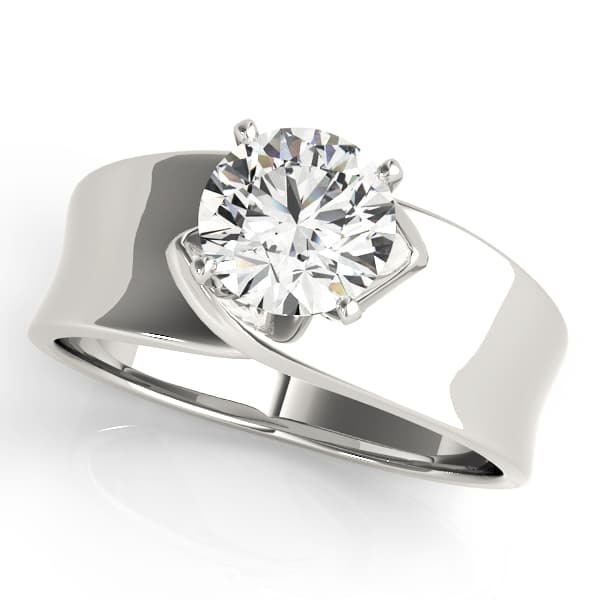 Solitaire Engagement Rings — style 81348 in 10k White Gold