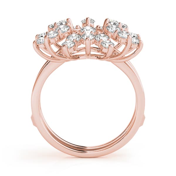 Wraps & Inserts Wedding Band (0.98 ct. tw.), Side view in rose gold
