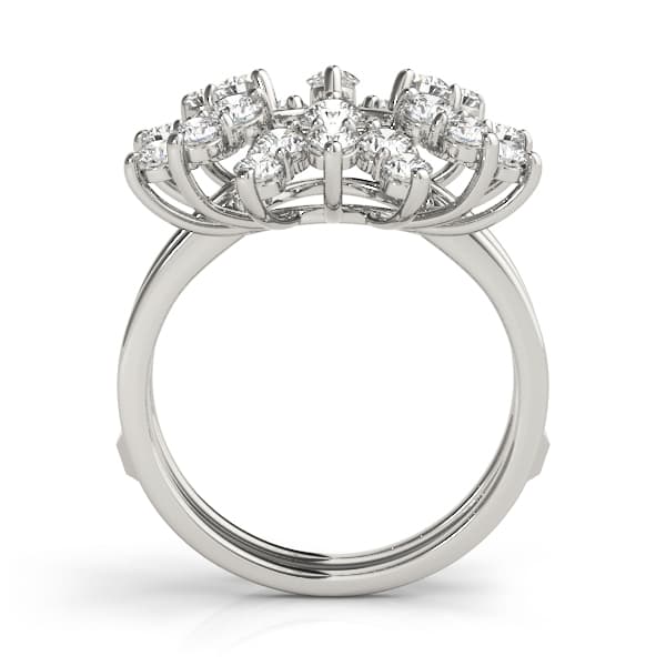 Wraps & Inserts Wedding Band (0.98 ct. tw.), Side view in white gold or platinum