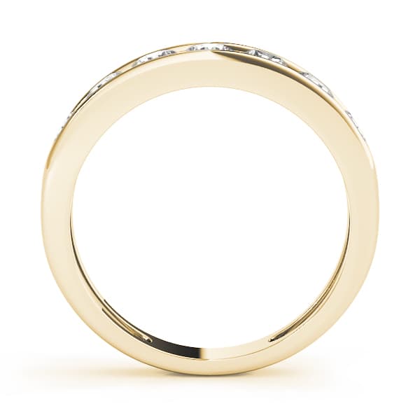 Channel Set Wedding Bands (5/8 ct. tw.), Side view in yellow gold