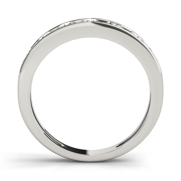Channel Set Wedding Bands (5/8 ct. tw.), Side view in white gold or platinum