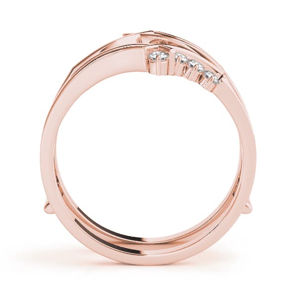 Engagement Ring Wrap, style 81464, Side view in rose gold