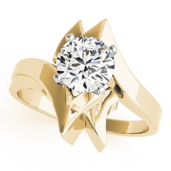 Solitaire Engagement Ring in Yellow gold