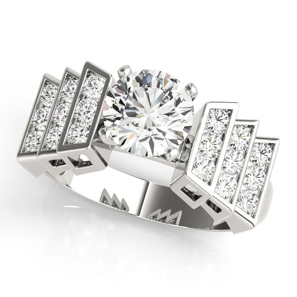 ENGAGEMENT RINGS MULTIROW — style 81589 in 10k White Gold