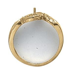 Pearl Gemstone Ring (0.06 ct. tw.), Side view in white gold or platinum