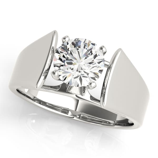 Solitaire Engagement Ring — style 81641 in 10k White Gold