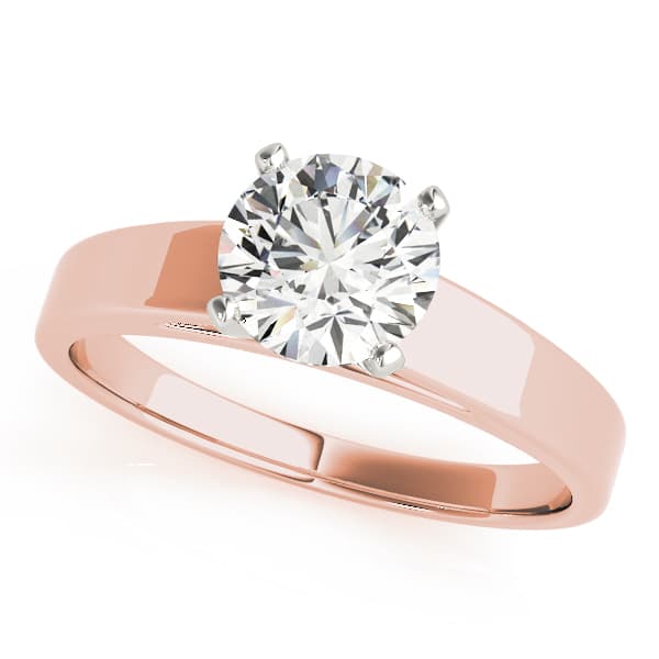 Solitaire Engagement Ring in Rose gold