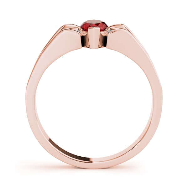 Marquise Gemstone Ring (0.44 ct. tw.), Side view in rose gold